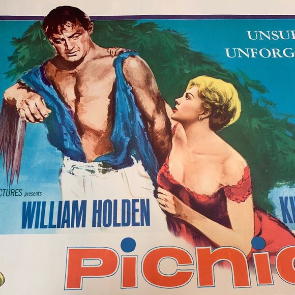 1961 Picnic U.S. Half Sheet Movie Poster 22” X 28” Hi Condition! Kim Novak Fine! - Picture 3 of 5